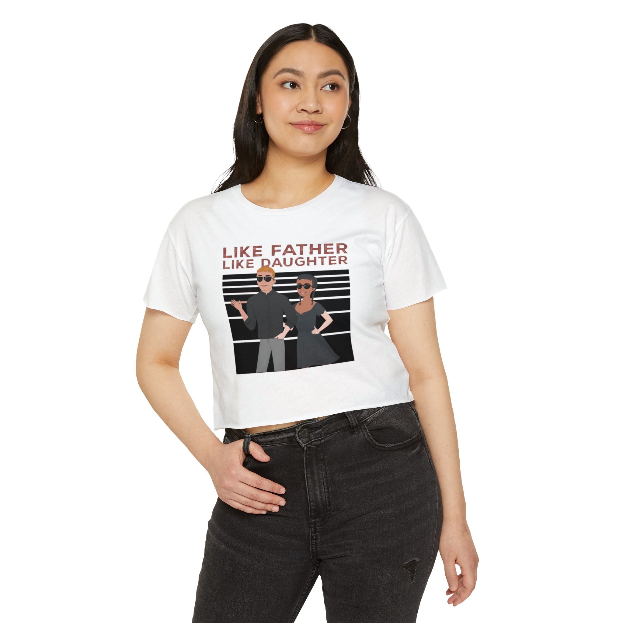 Like father like daughter | Women's Festival Crop Top